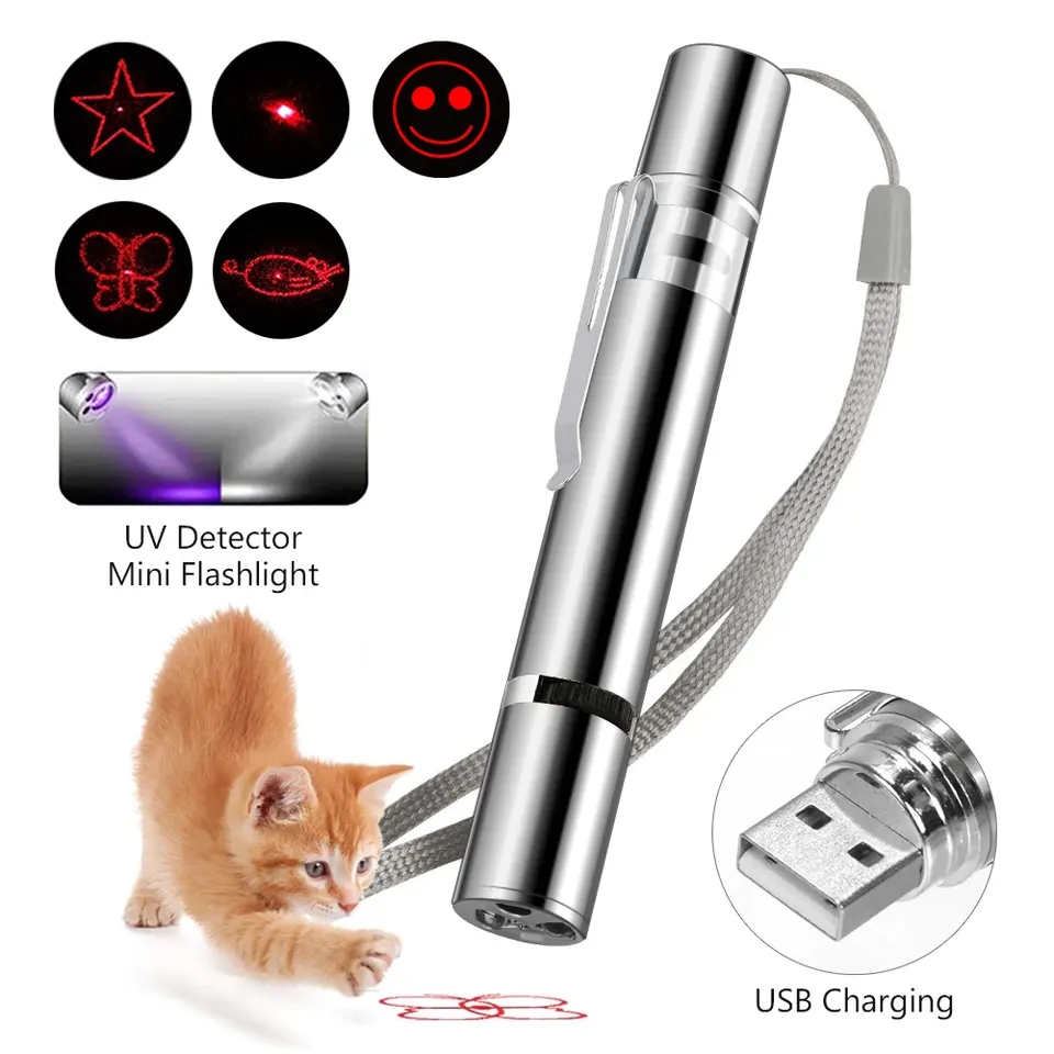 2023 Manufacture wholesale custom automatic interactive teaser exerciser cat laser toy cat laser toy