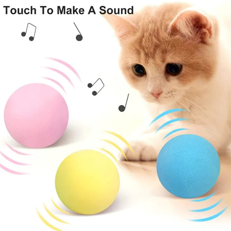 Wholesale Hot Electronic Automatic Motorised Smart Touch sounding Cat Toys Interactive Gravity Calli