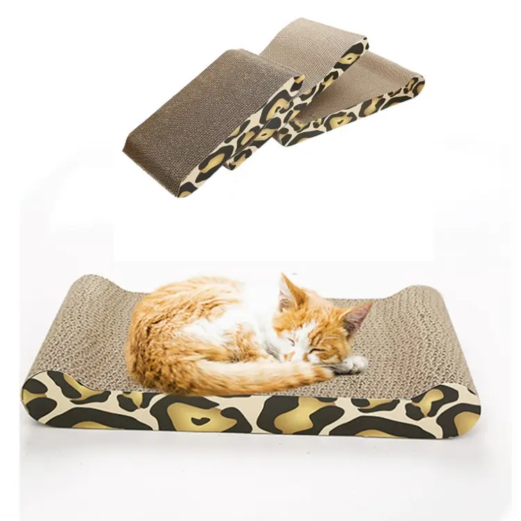 Manufacturer wholesale Lounge Strong Corrugated cardboard cat scratch pad cat scratching board
