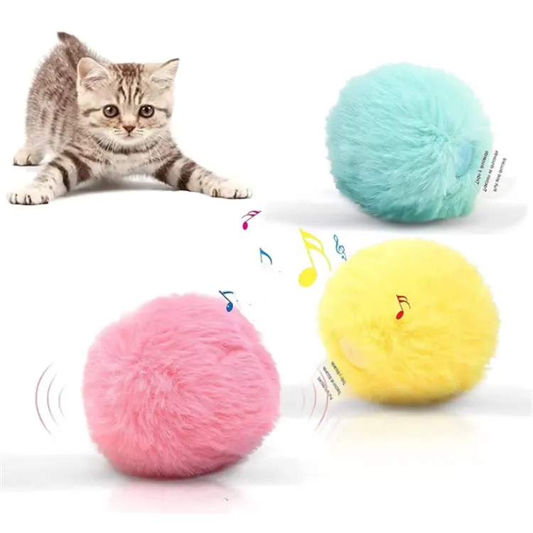 Wholesale Electronic Automatic Motorised Funny Automatic Built-In Catnip Interactive Toy Funny Play 