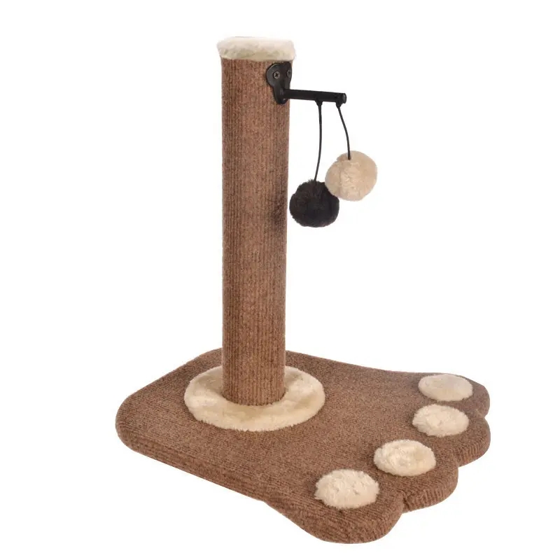 Manufacturer wholesale modern wood high quality sisal cat scratching post cat tree