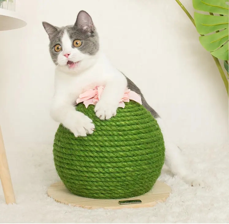 wholesale 2023 modern new wood cactus ball cat trees scratcher cat trees toys for cats