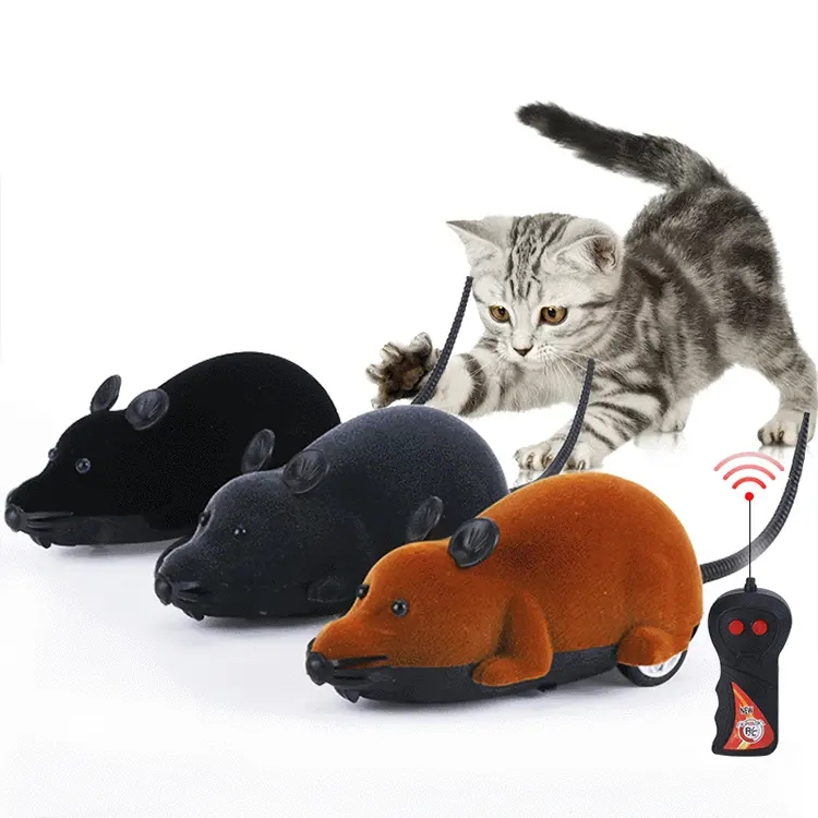 Wholesale custom 2023 hot selling pet interactive toys cat toy mouse tease electronic plush little m