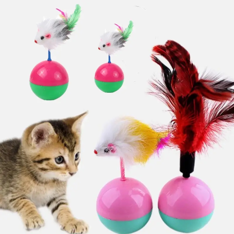 2023 Wholesale Hot Selling Multi Colors Pack Bulk Catnip Mouse Tumbler Set Plush Pet Cats Toys