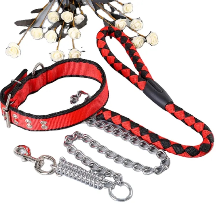 Factory wholesale custom strong metal pet dog chain long leash