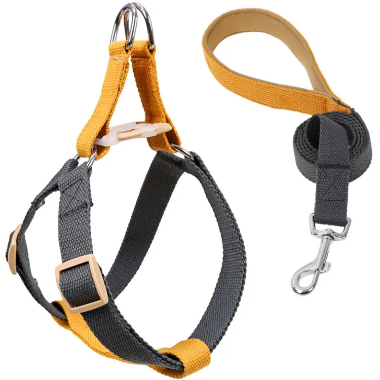 Factory wholesale custom standard size dog leash pet accessor pet dog leash cotton dog harness and l