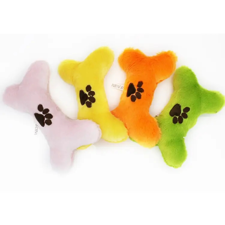 Manufacturer wholesale 2023 new organic non-toxic plush bone squeaky dog toys bulk