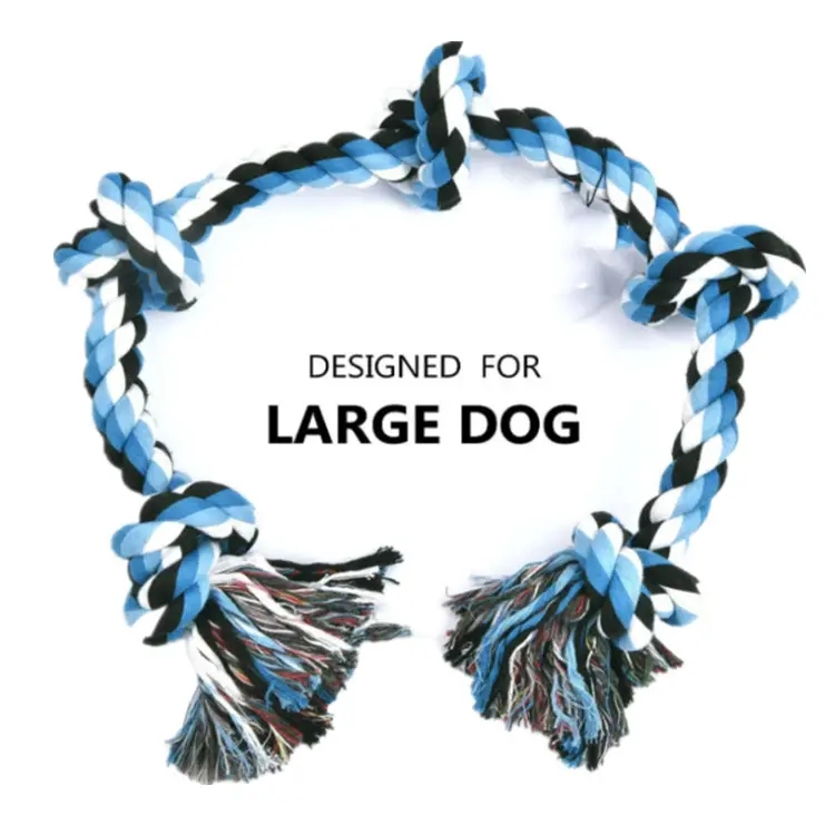 Manufacture wholesale 2021 dog toys bulk durable knotted rope aggressive chew dog toys bulk for larg