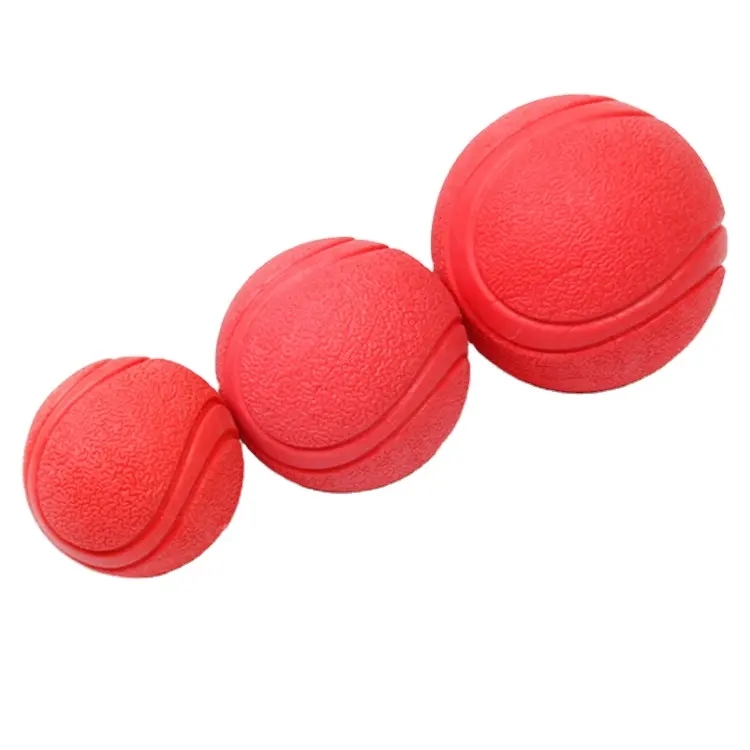 Factory wholesale eco-friendly Natural rubber Indestructible training solid play jolly ball chew toy