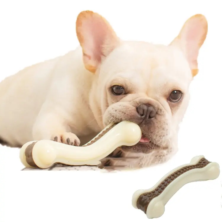 Factory wholesale pet toys 2023 eco natural trendy durable chew bone shape dog toy