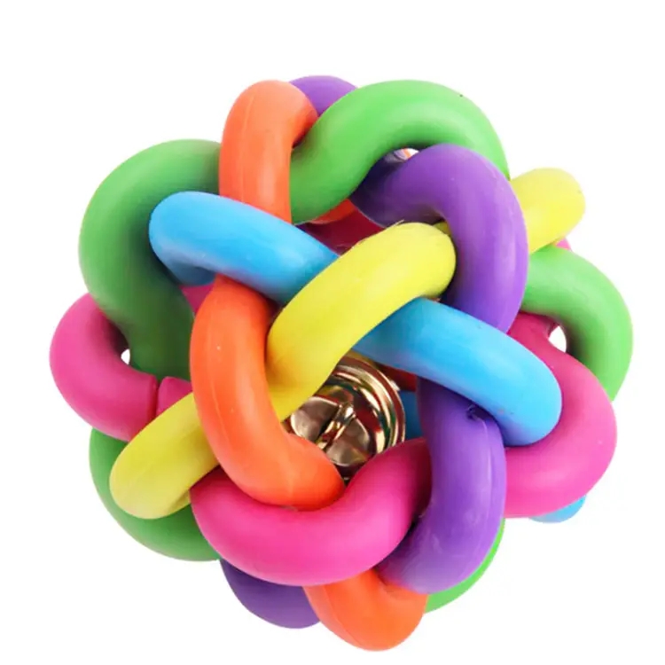 Factory wholesale eco-friendly interactive colorful dog ball toy outdoor multifunctional thrower dog