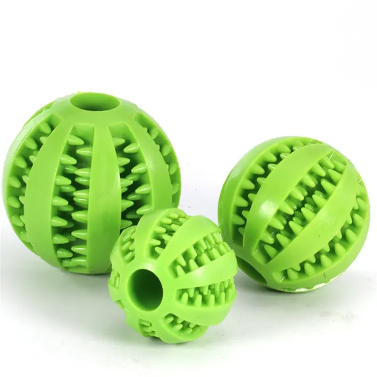 Wholesale 2023 hot sale custom TPR durable pets food leaker dog balls chew toys for dogs