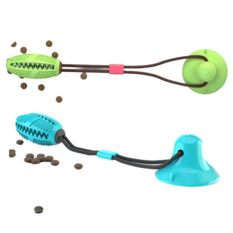 2023 wholesale new interactive food puzzle suction cup dog toothbrush chewing toys for pet