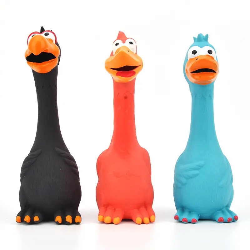 2023 pet toys Factory wholesale custom OEM funny screaming chicken squeeze squeaky dog pet toy