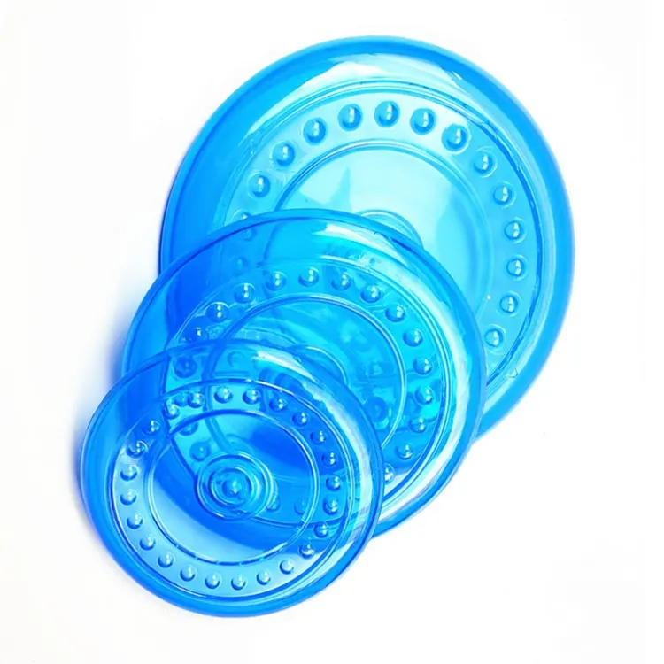 New custom TPR interactive industructable training flying disc frisbe dog toys chew toy for dog