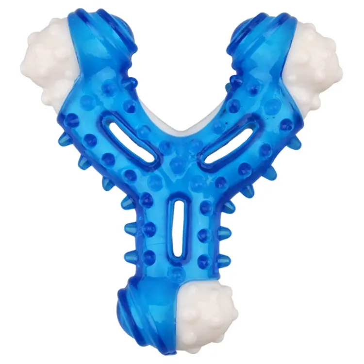 Manufacturer wholesale custom TPR indestructible luxury dental brush chew pet toy for dog toys