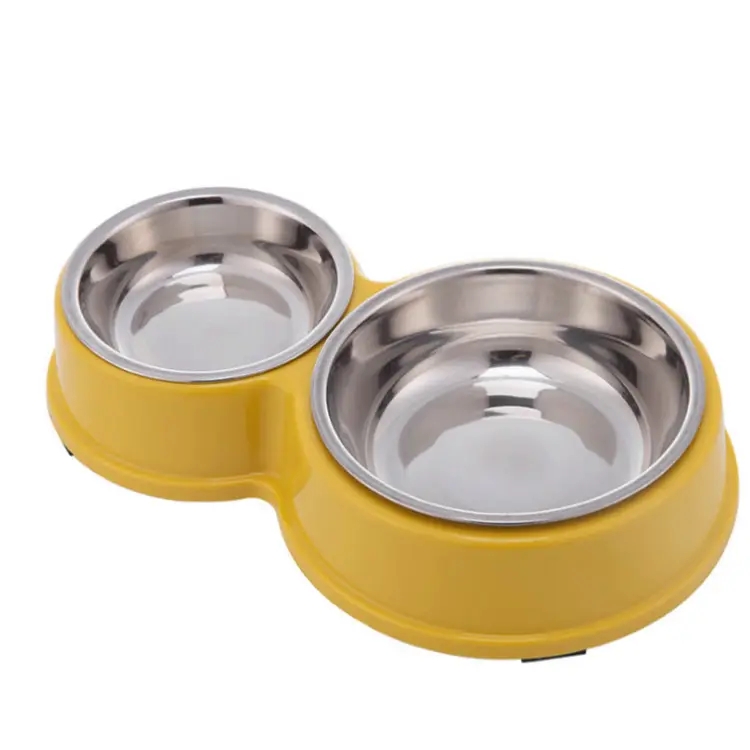 Manufacture wholesale eco-friendly new double stainless pet bowls dog food water for dog cats