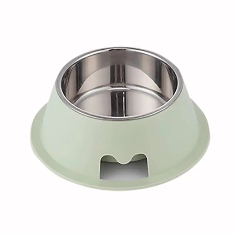 Manufacture wholesale custom logo stainless steel double wall dog food bowl
