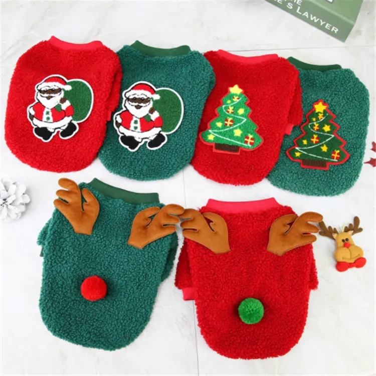 China manufacturer wholesale custom Christmas winter warm dog cat clothes pet