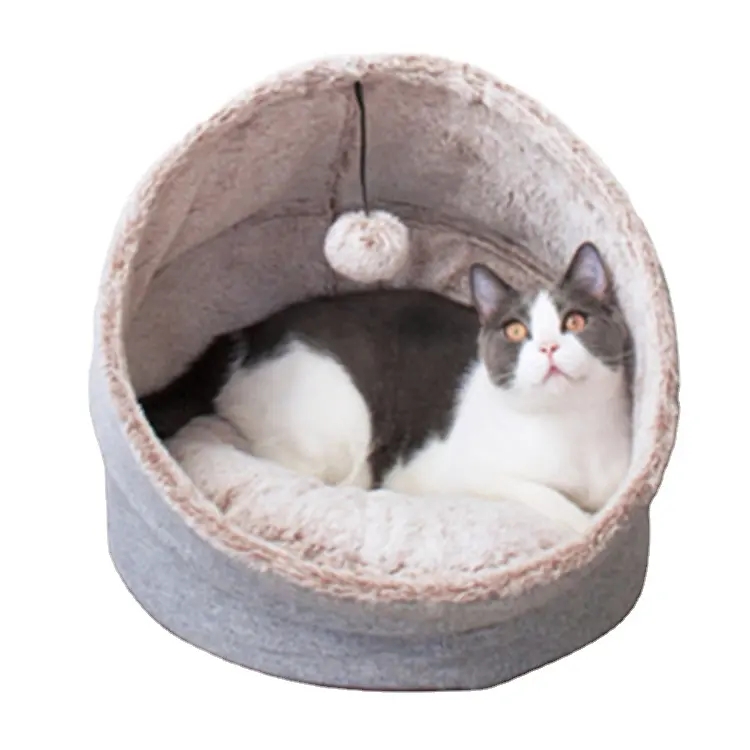 China Manufacturer wholesale custom collapsible travel luxury pet dog beds round