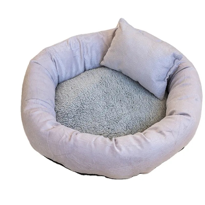 Popular hot sale wholesale non-slip seating dog cat soft washable pet kennel nest house dog beds rou