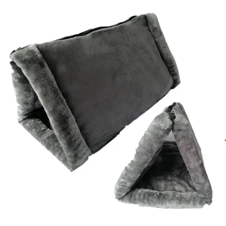 Manufacture wholesale pet supplies polyester fiber removable cover large Jumbo plus dark grey brown 