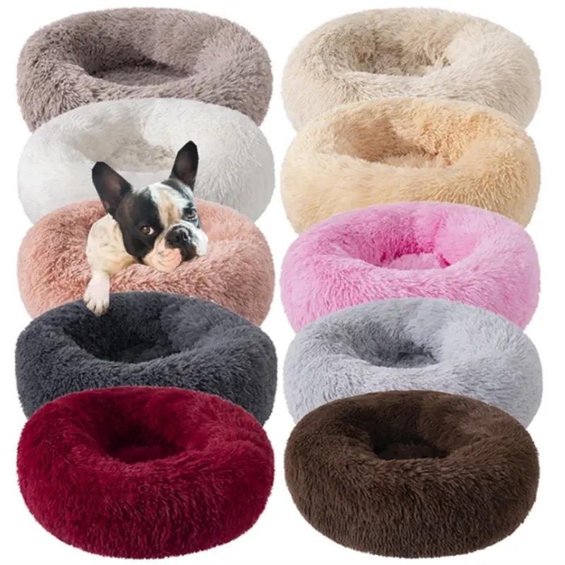 Manufacturer wholesale dog supplies pet accessories pet house indoor luxury pet dog beds round